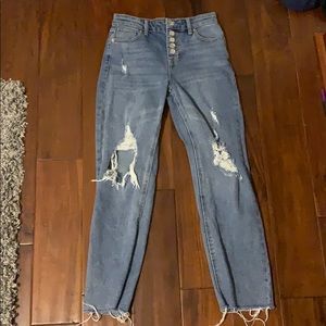 Wide legged jeans